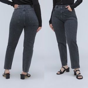Everlane The Curvy '90s Cheeky Straight Jean Ankle Washed Black Size 26 NWT